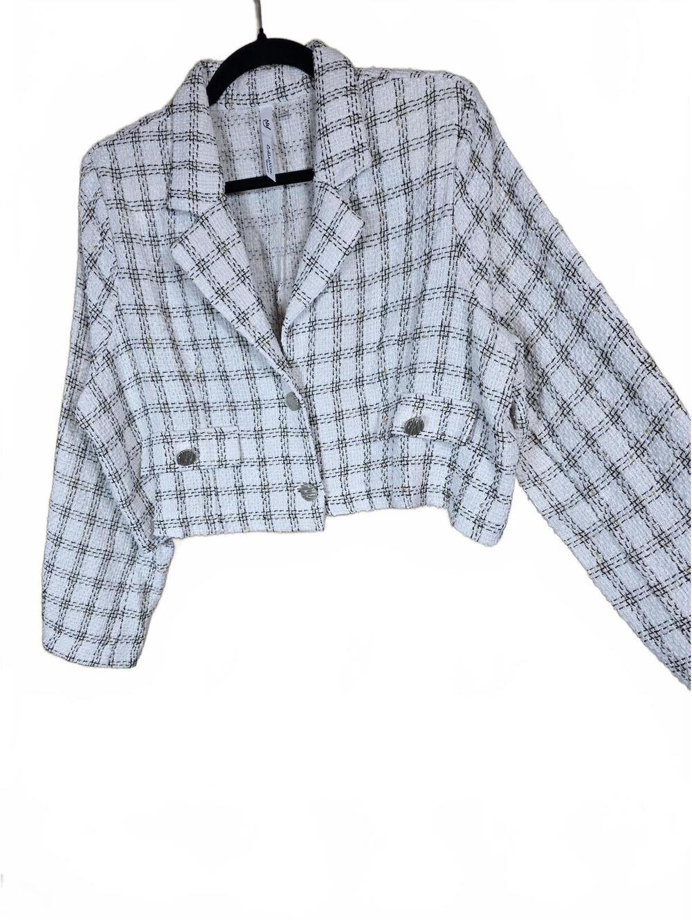 NY Collection Plus Size Long Sleeve Jacket 1X